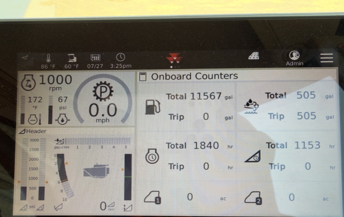 WR265 onboard counters
